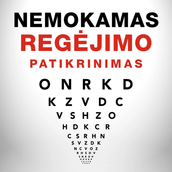Nemokamas regėjimo patikrinimas 2026