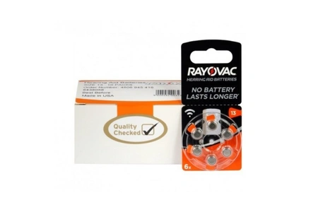 Rayovac Extra elementai klausos aparatams No. 13, 6 vnt