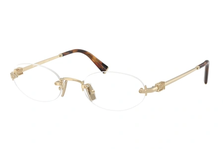 miu miu, VMU 53W, moterys, ovalus, metalas