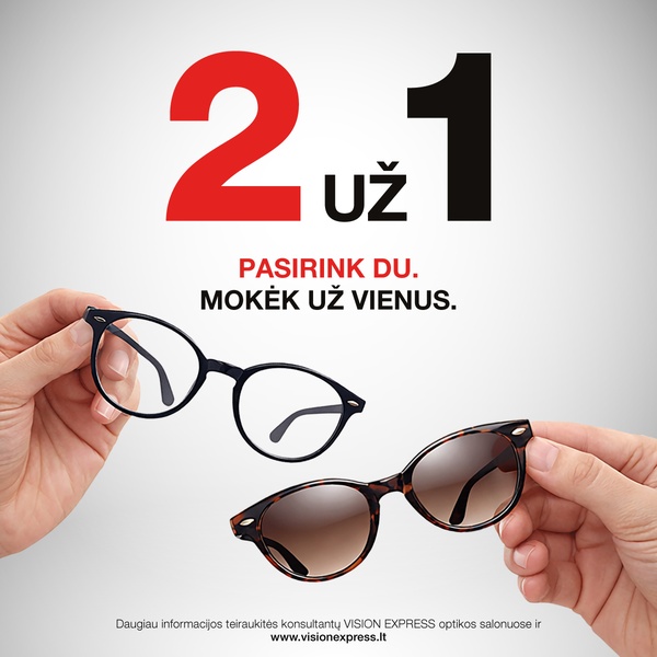 Nuolaida akiniams VISION EXPRESS