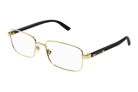 gucci, GG 1586O, vyrai, kvadratinis, metalas