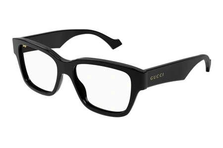 gucci, GG 1428O, vyrai, stačiakampis, plastikas