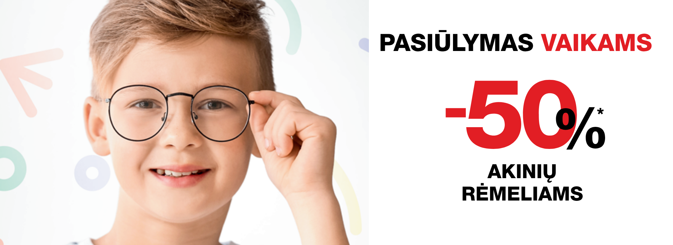 50 proc vaiku rėmėliams